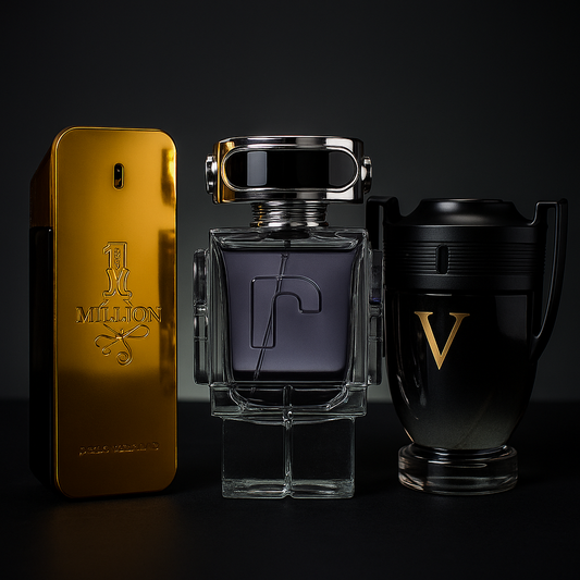 Perfumes X3 / 1Million / Robot mark him c / Invictus victory
