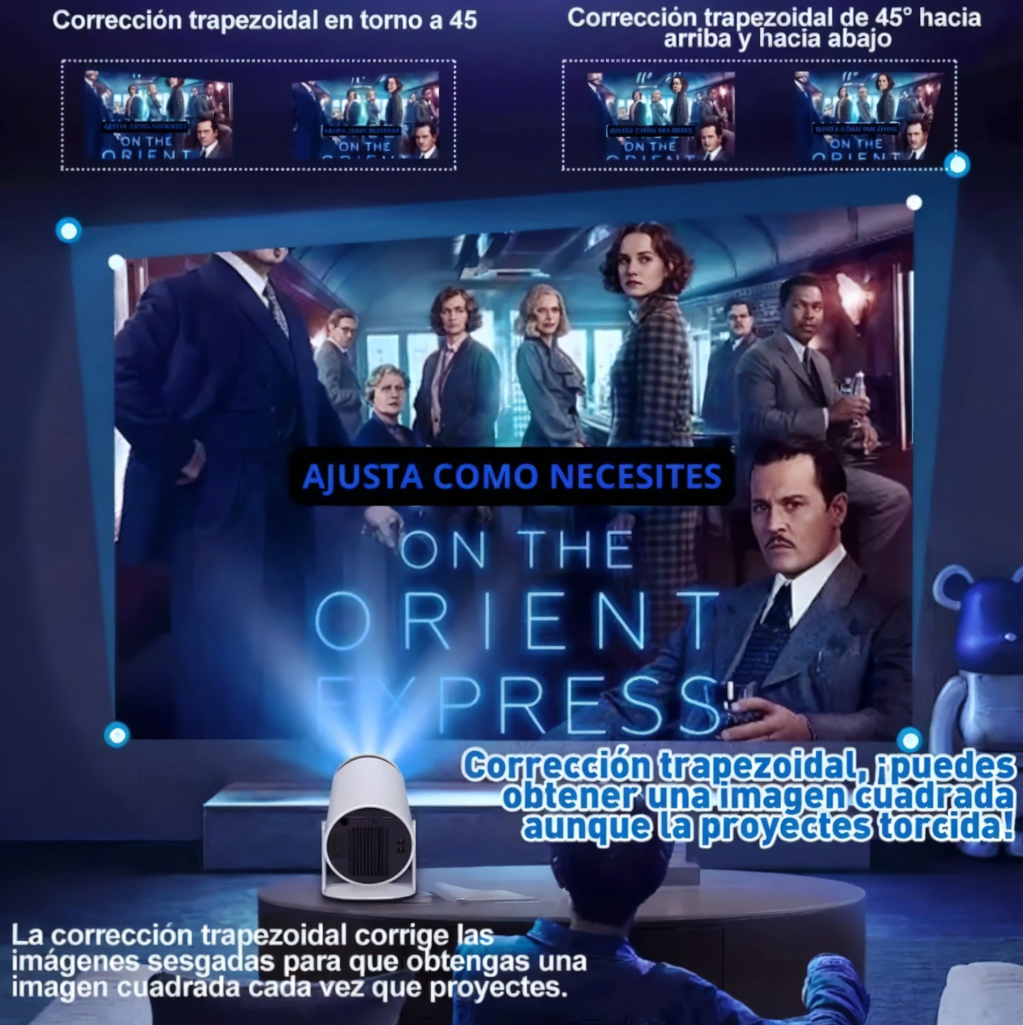 🎬 ¡Uniki® - Proyector Profesional HD 4K Con Sistema Android +4,000 apps WiFi Bluetooth ✨📺