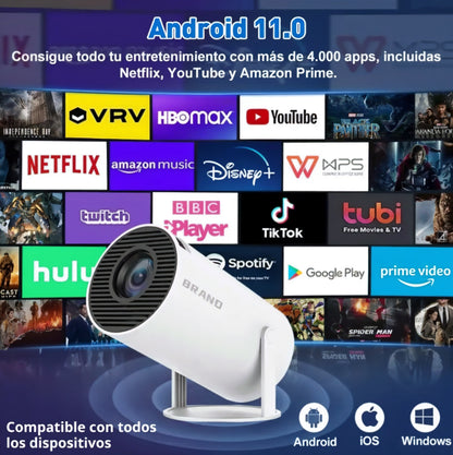 🎬 ¡Uniki® - Proyector Profesional HD 4K Con Sistema Android +4,000 apps WiFi Bluetooth ✨📺