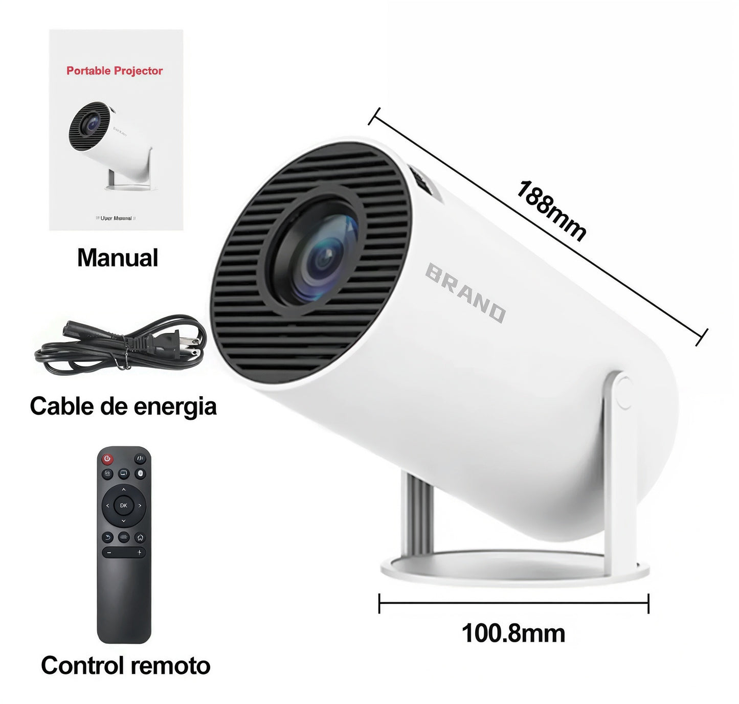 🎬 ¡Uniki® - Proyector Profesional HD 4K Con Sistema Android +4,000 apps WiFi Bluetooth ✨📺