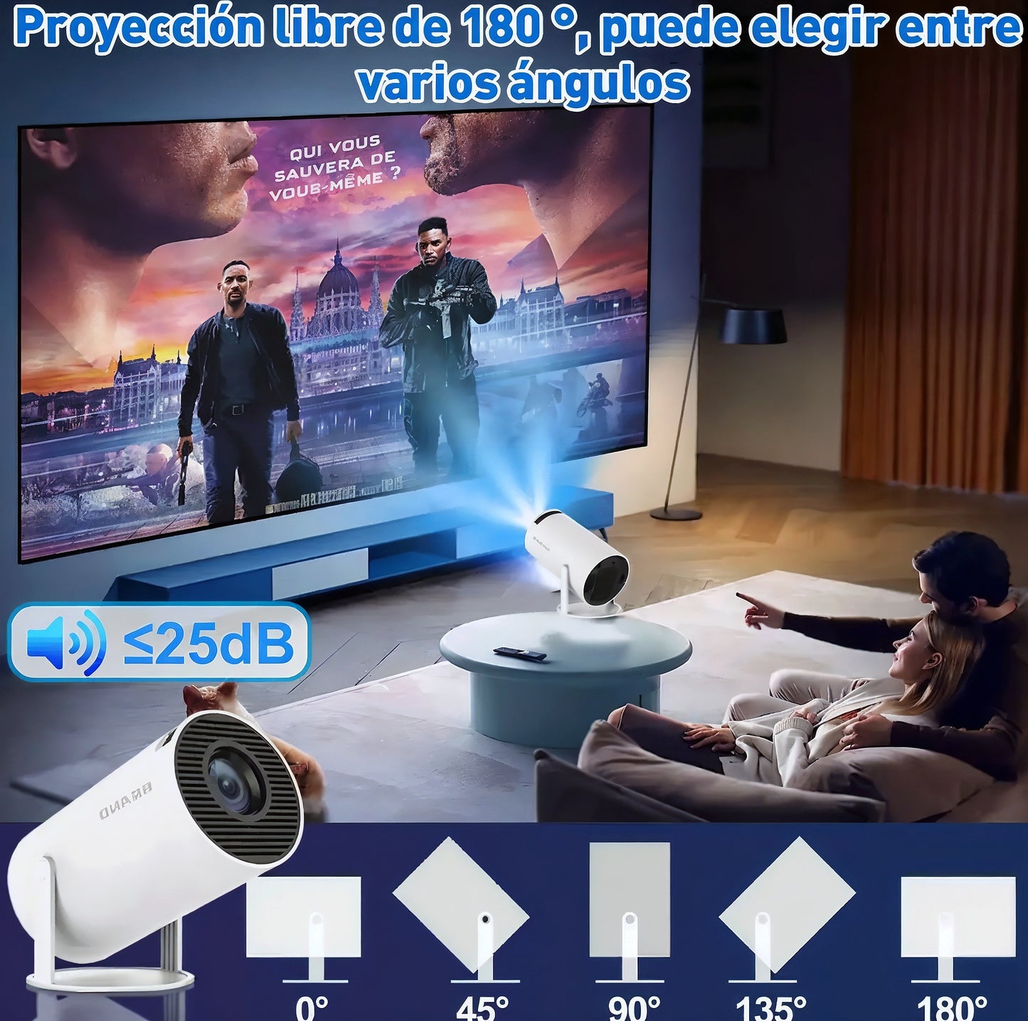 🎬 ¡Uniki® - Proyector Profesional HD 4K Con Sistema Android +4,000 apps WiFi Bluetooth ✨📺